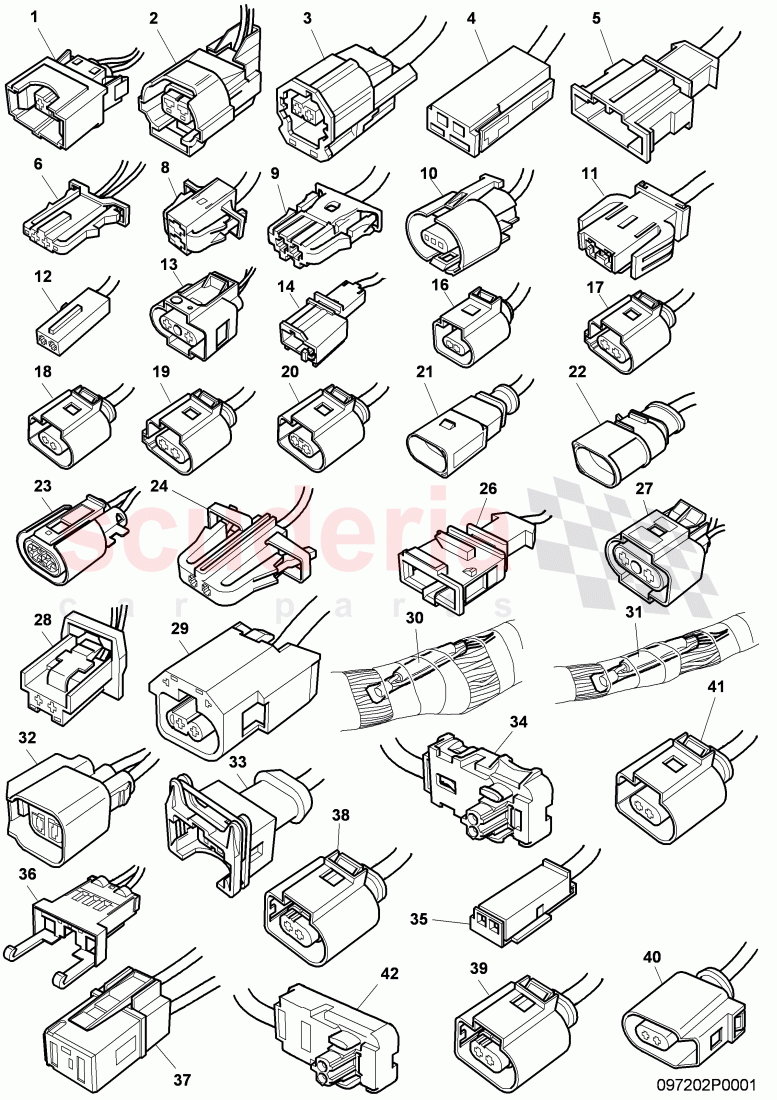 housing for cable connector of Bentley Bentley Continental Supersports (2009-2011)