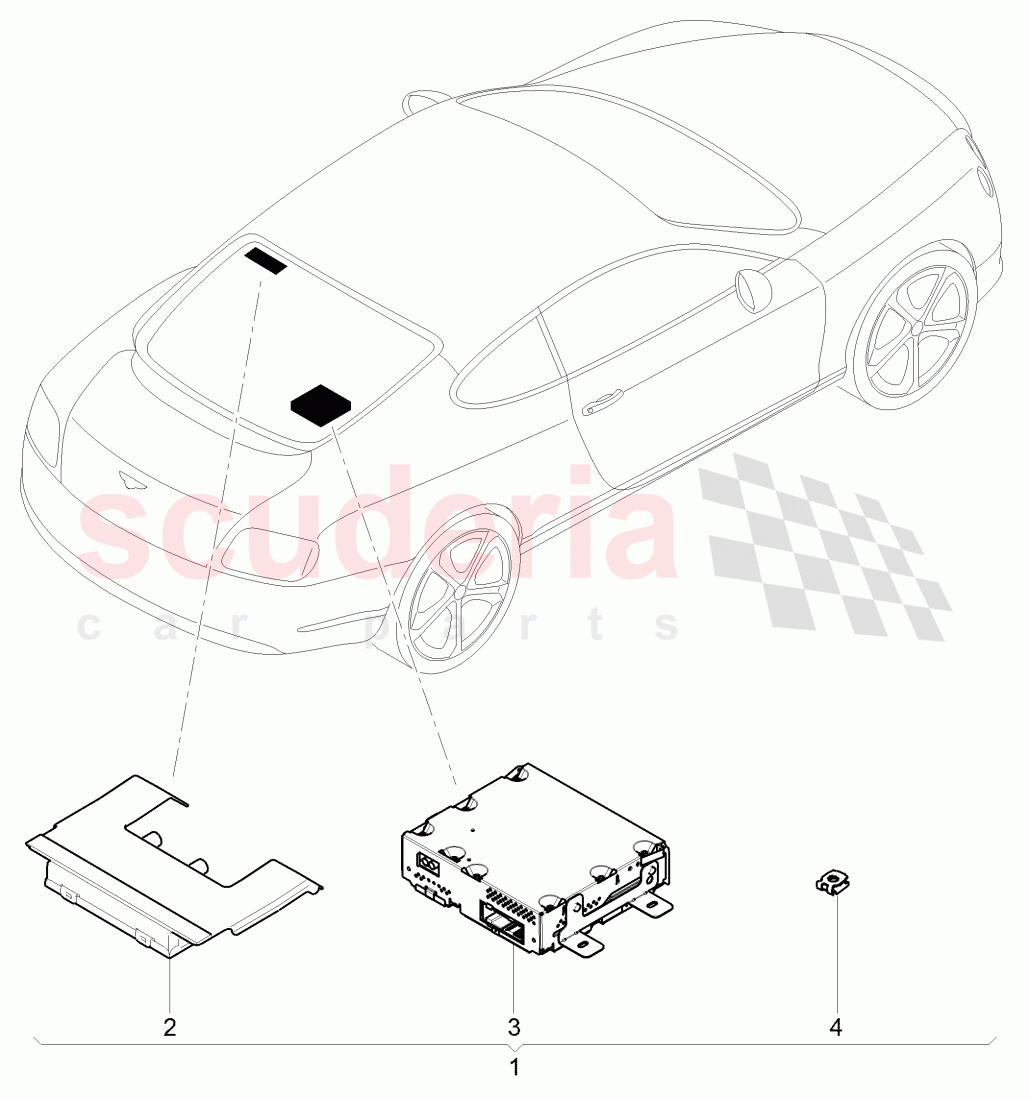 Original Accessories, v receiver (tuner), D >> - MJ 2015 of Bentley Bentley Continental GT (2011-2018)