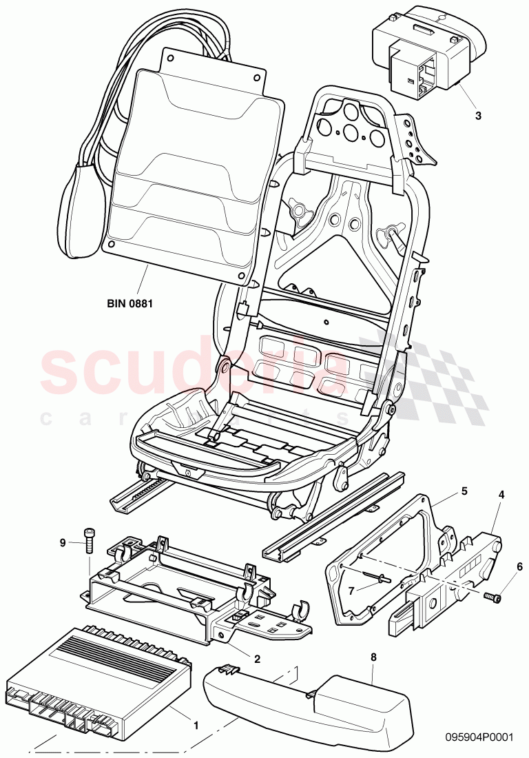 Seat and Backrest Adjustment of Bentley Bentley Continental Supersports (2009-2011)