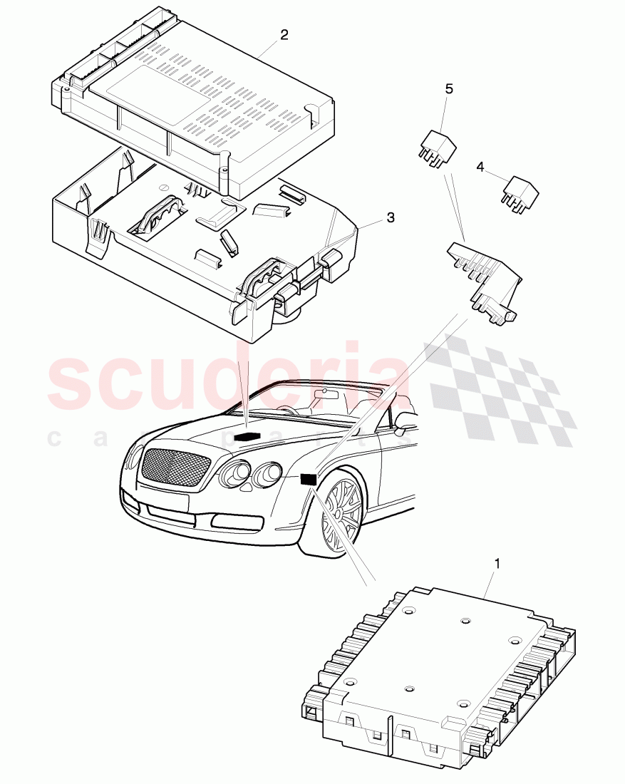 Control Modules for electric, systems, D >> - MJ 2011 of Bentley Bentley Continental Supersports (2009-2011)