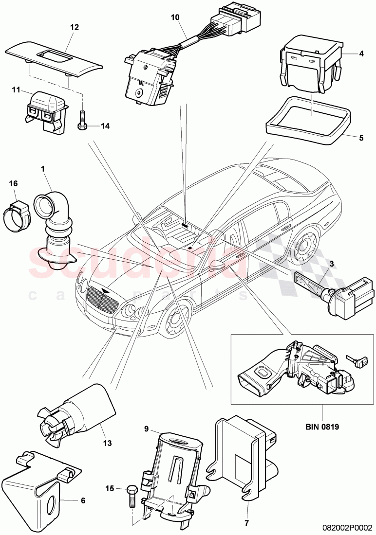 air conditioner, single parts of Bentley Bentley Continental Flying Spur (2006-2012)