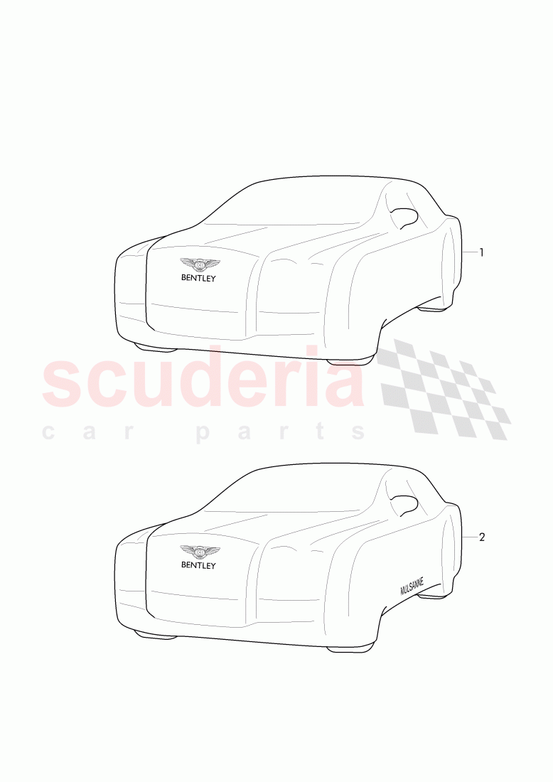 Original Accessories, Car cover of Bentley Bentley Mulsanne (2010+)