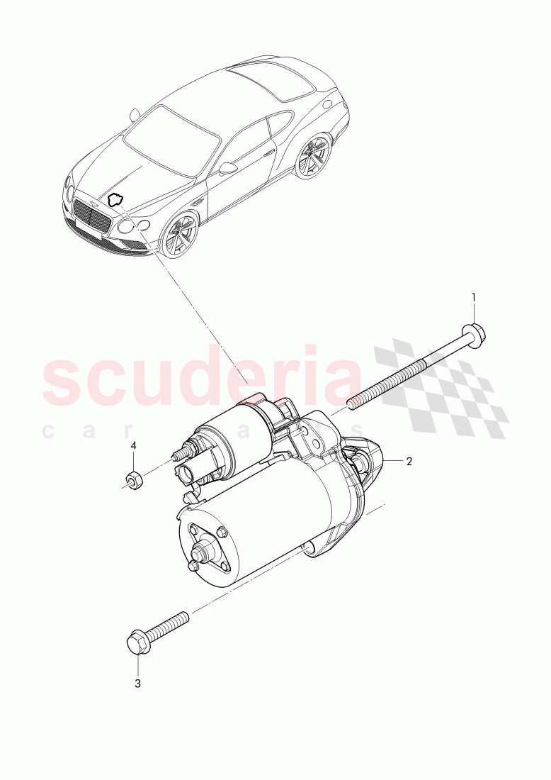 starter of Bentley Bentley Continental Supersports Convertible (2017+)