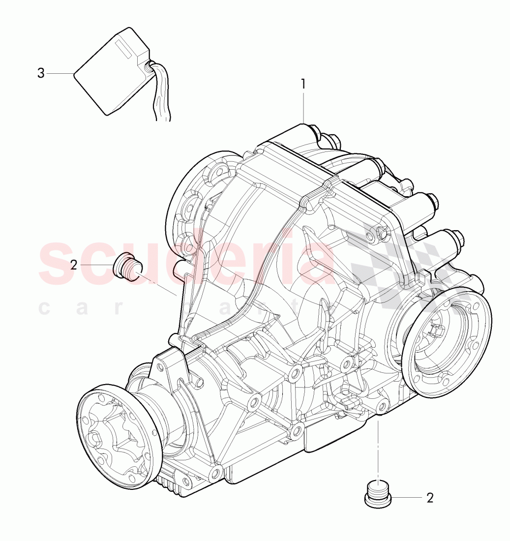 rear axle differential of Bentley Bentley Continental Supersports Convertible (2017+)