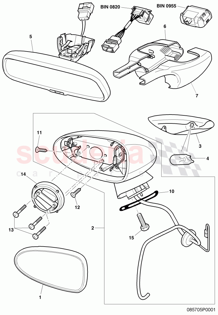 Interior/exterior mirror, D >> - MJ 2009 of Bentley Bentley Continental GT (2003-2010)