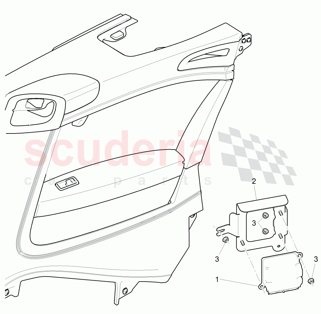 Control unit for pedestrian, protection of Bentley Bentley Continental GTC (2011+)