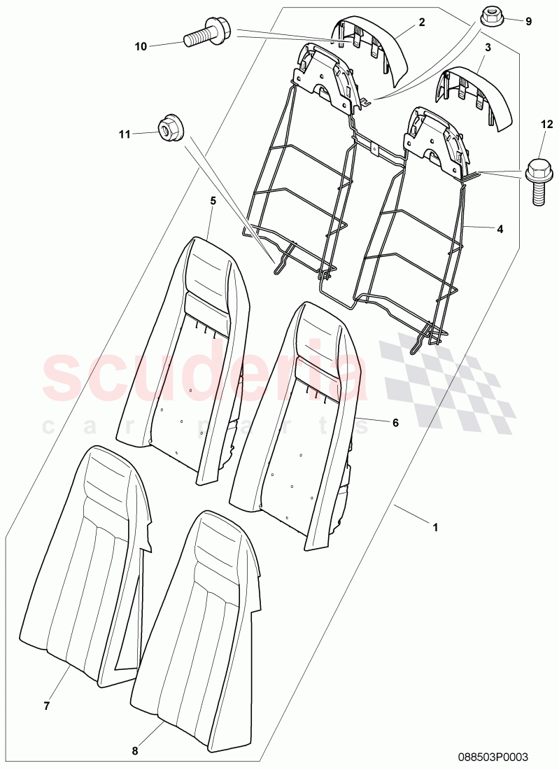 rear seat of Bentley Bentley Continental GTC (2006-2010)