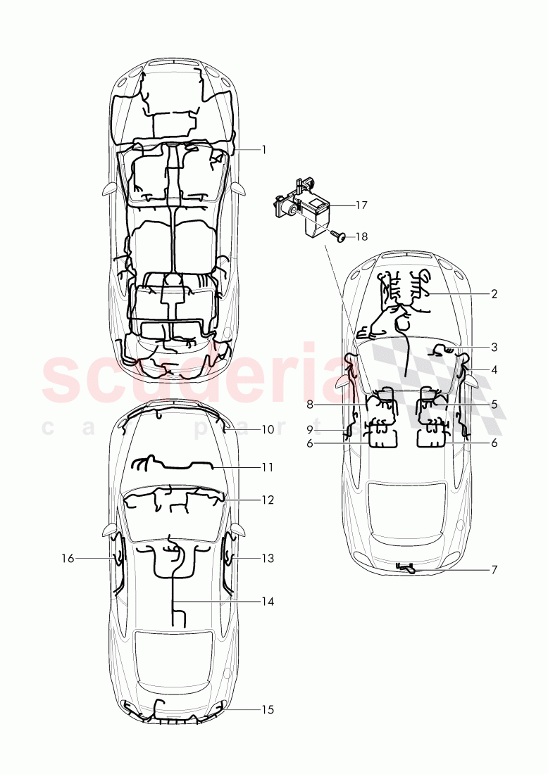 wiring harnesses of Bentley Bentley Continental Supersports (2017+)