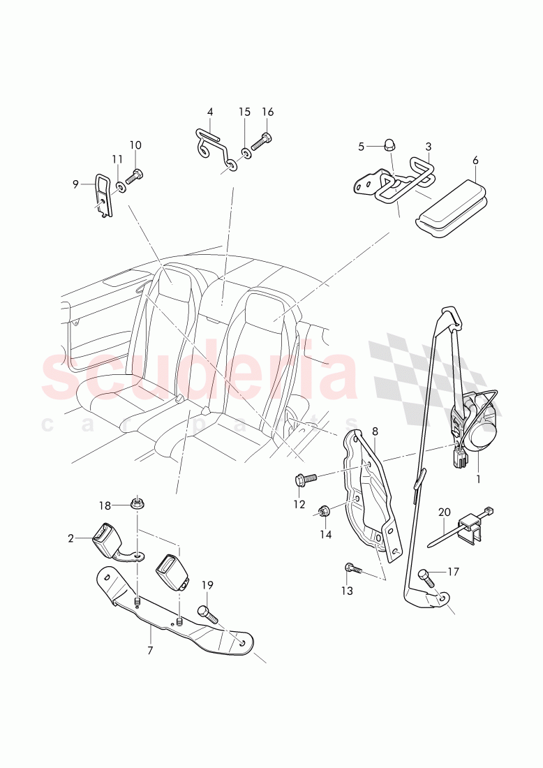 seat belts of Bentley Bentley Continental Supersports Convertible (2017+)