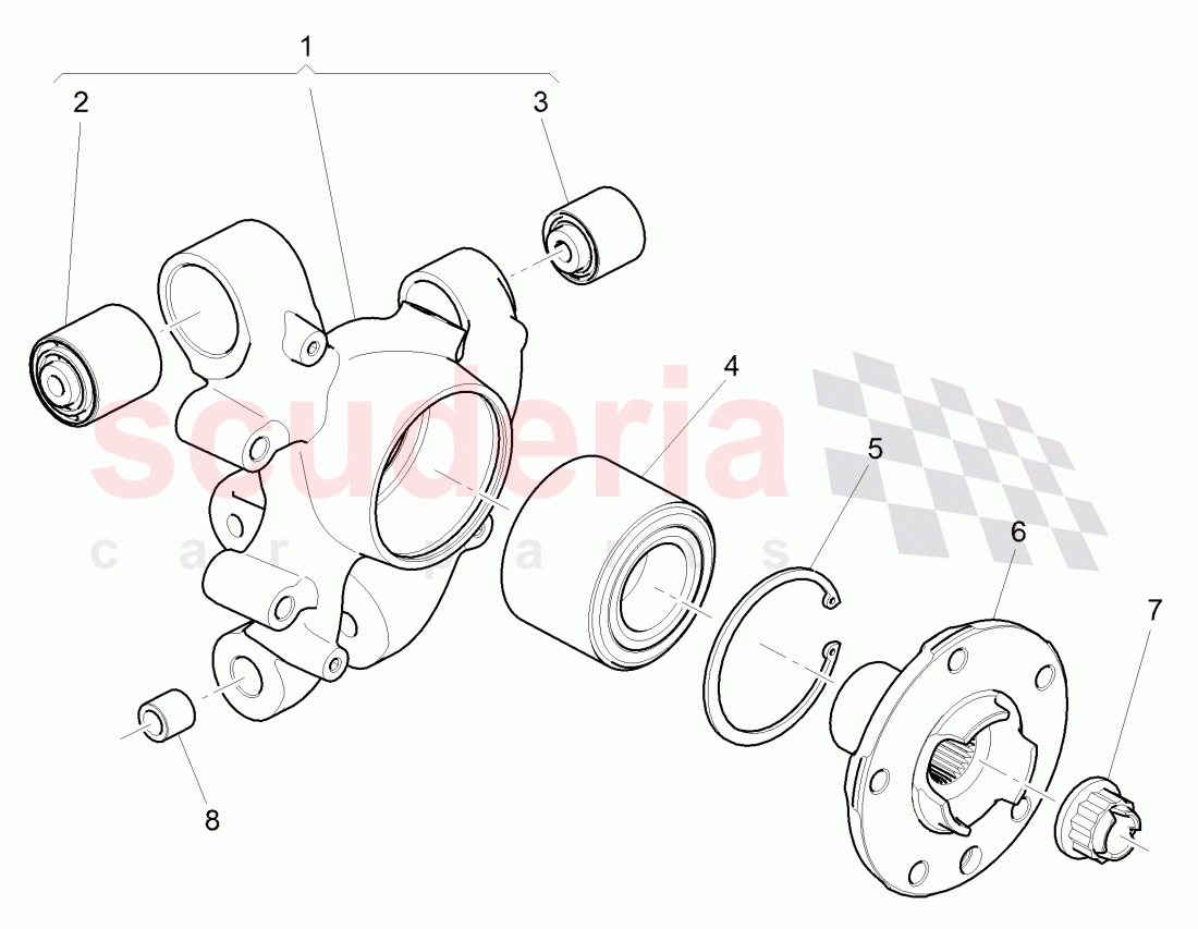 wheel bearing housing of Bentley Bentley Mulsanne (2010+)