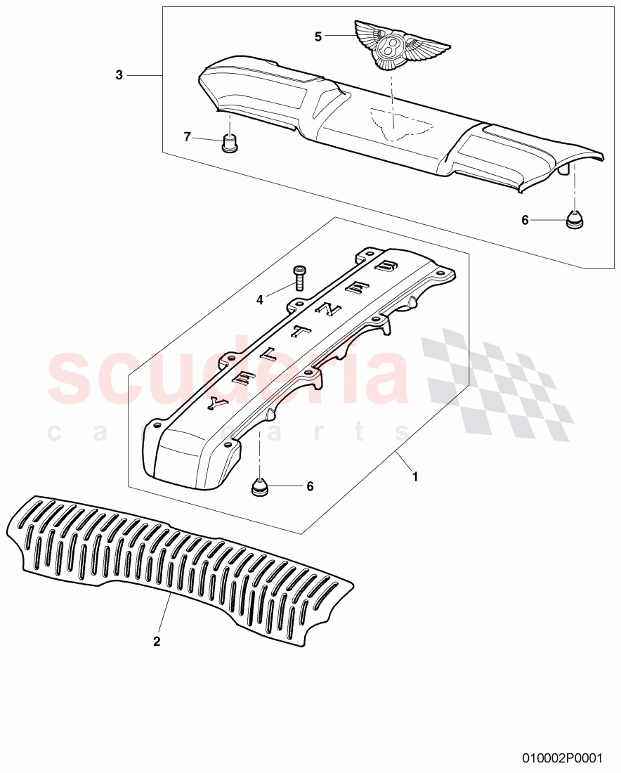 engine cover plates of Bentley Bentley Continental Supersports (2009-2011)