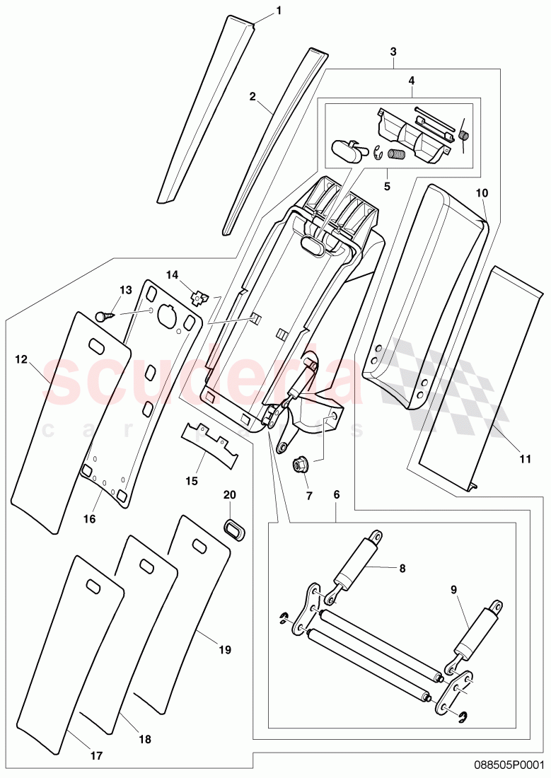 rear seat of Bentley Bentley Continental GT (2003-2010)