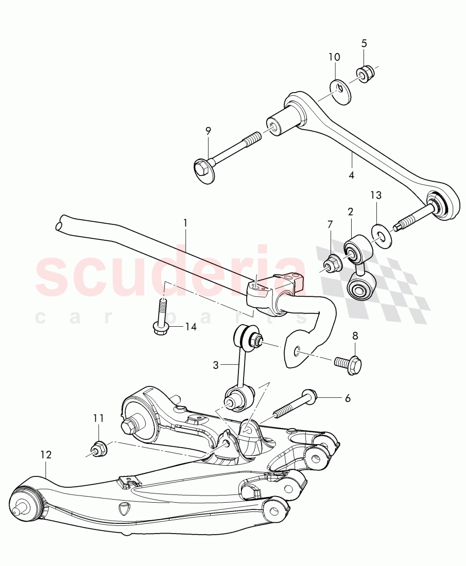 stabilizer, complete, track control arm, complete of Bentley Bentley Continental GT (2011-2018)