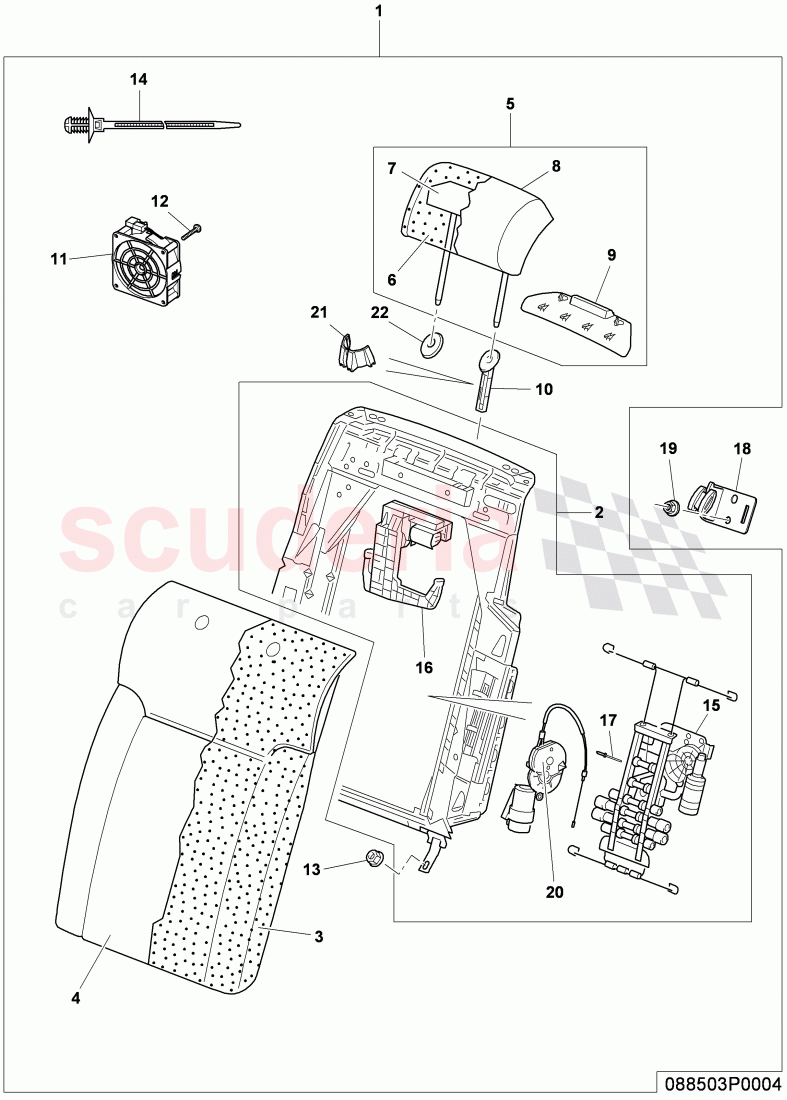 rear seat, D - MJ 2007>> of Bentley Bentley Continental Flying Spur (2006-2012)