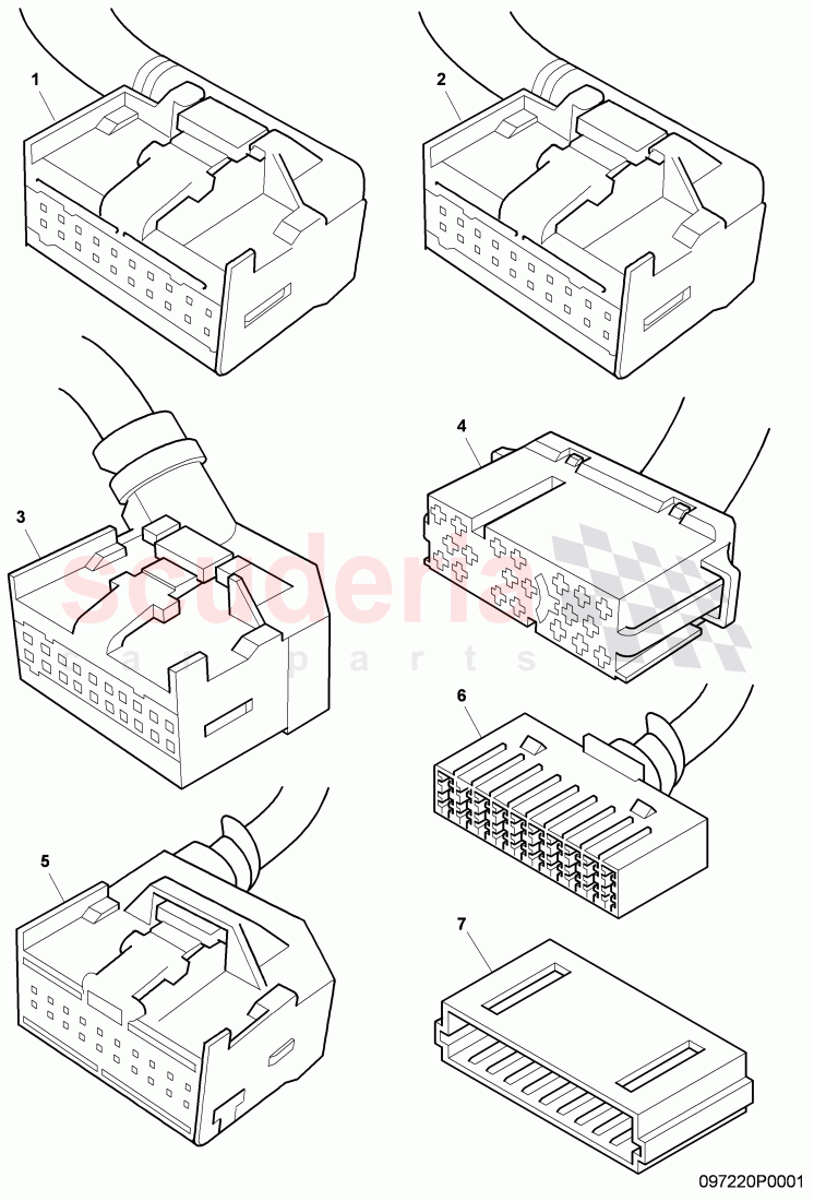 housing for cable connector of Bentley Bentley Continental Flying Spur (2006-2012)