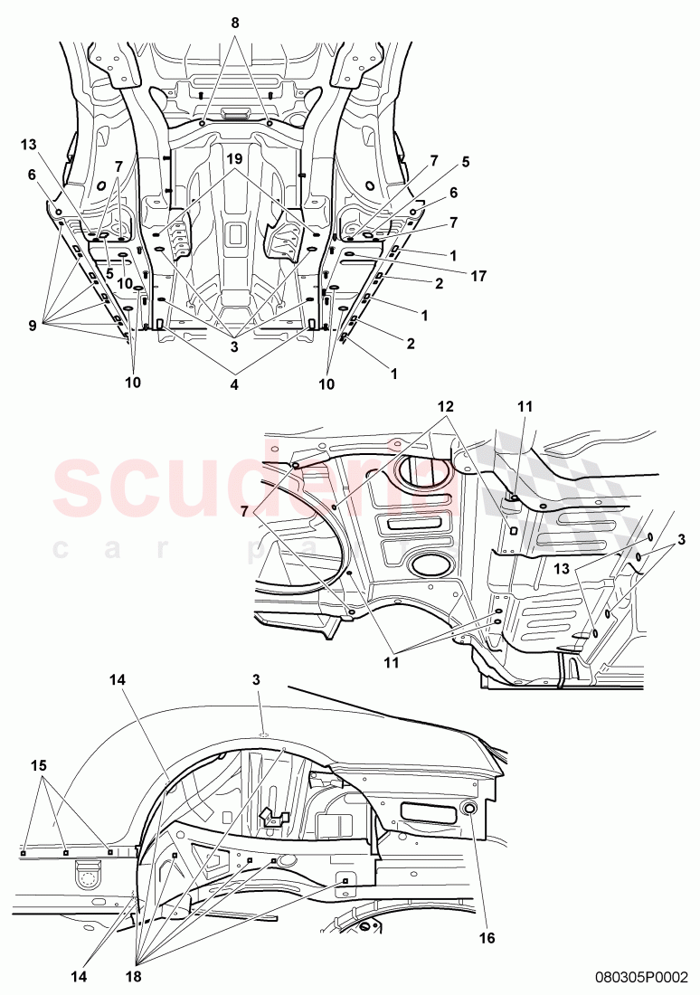 fasteners of Bentley Bentley Continental GTC (2006-2010)