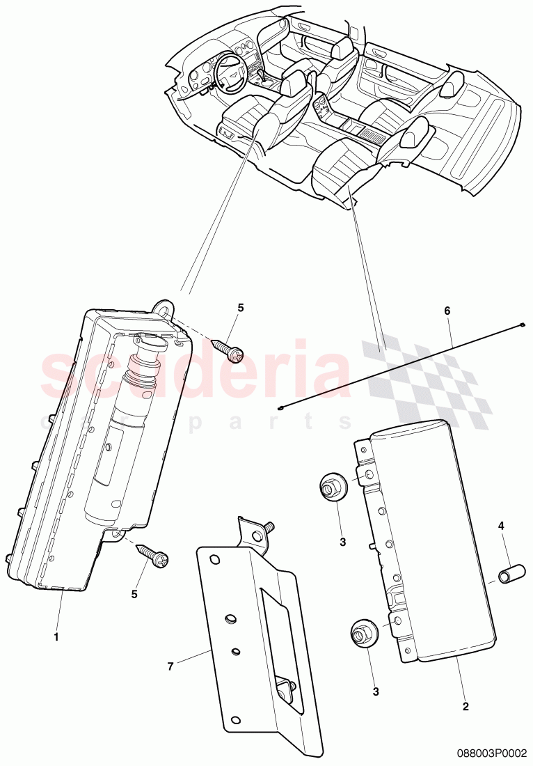 side air bag unit of Bentley Bentley Continental Flying Spur (2006-2012)