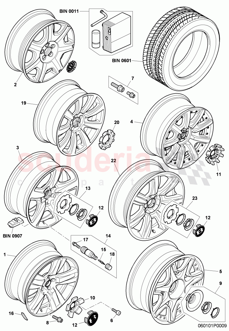 alloy wheel,  F 3W-8-059 481>> 3W-8-059 481, F 3W-8-059 449>> 3W-8-059 449, F 3W-8-059 444>> 3W-8-059 444, F 3W-8-059 492>> 3W-8-059 492, F 3W-8-059 508>> 3W-8-059 508, F 3W-8-059 468>> 3W-8-059 473, F 3W-8-059 429>> 3W-8-059 429, F 3W-8-059 455>> 3W-8-059 462, F 3W-8-059 519>>, F ZA-A-062 022>> of Bentley Bentley Continental GTC (2006-2010)