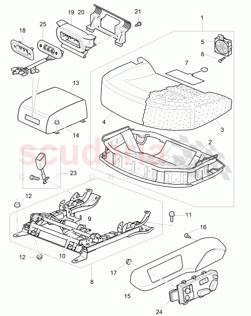 rear seat of Bentley Bentley Continental Flying Spur (2006-2012)