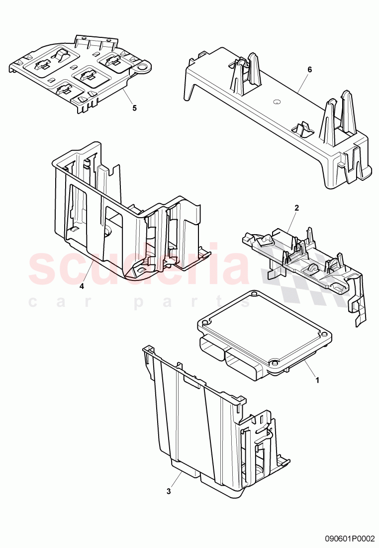 control module - engine, bracket for elec.contr. module, D >> - MJ 2011 of Bentley Bentley Continental Supersports (2009-2011)