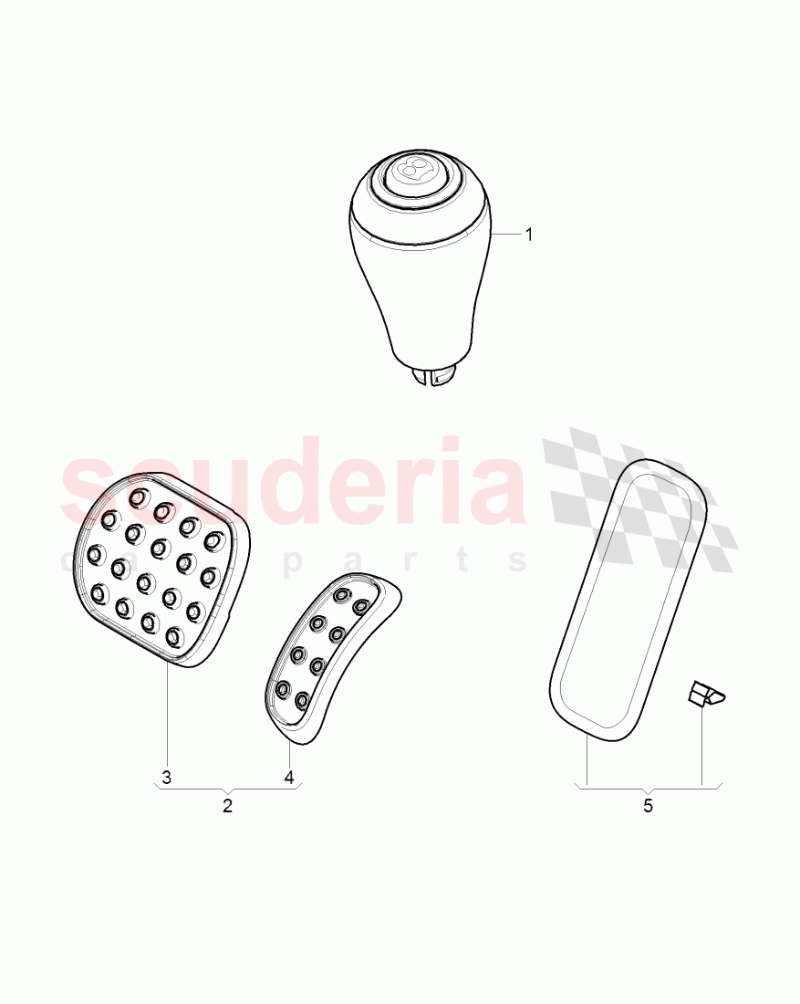 Original Accessories, gearshift knob, Pedals of Bentley Bentley Mulsanne (2010+)