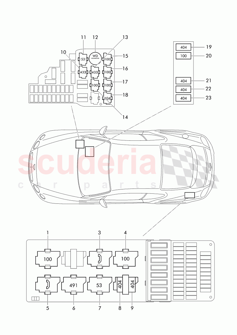 relay of Bentley Bentley Continental GT (2011-2018)