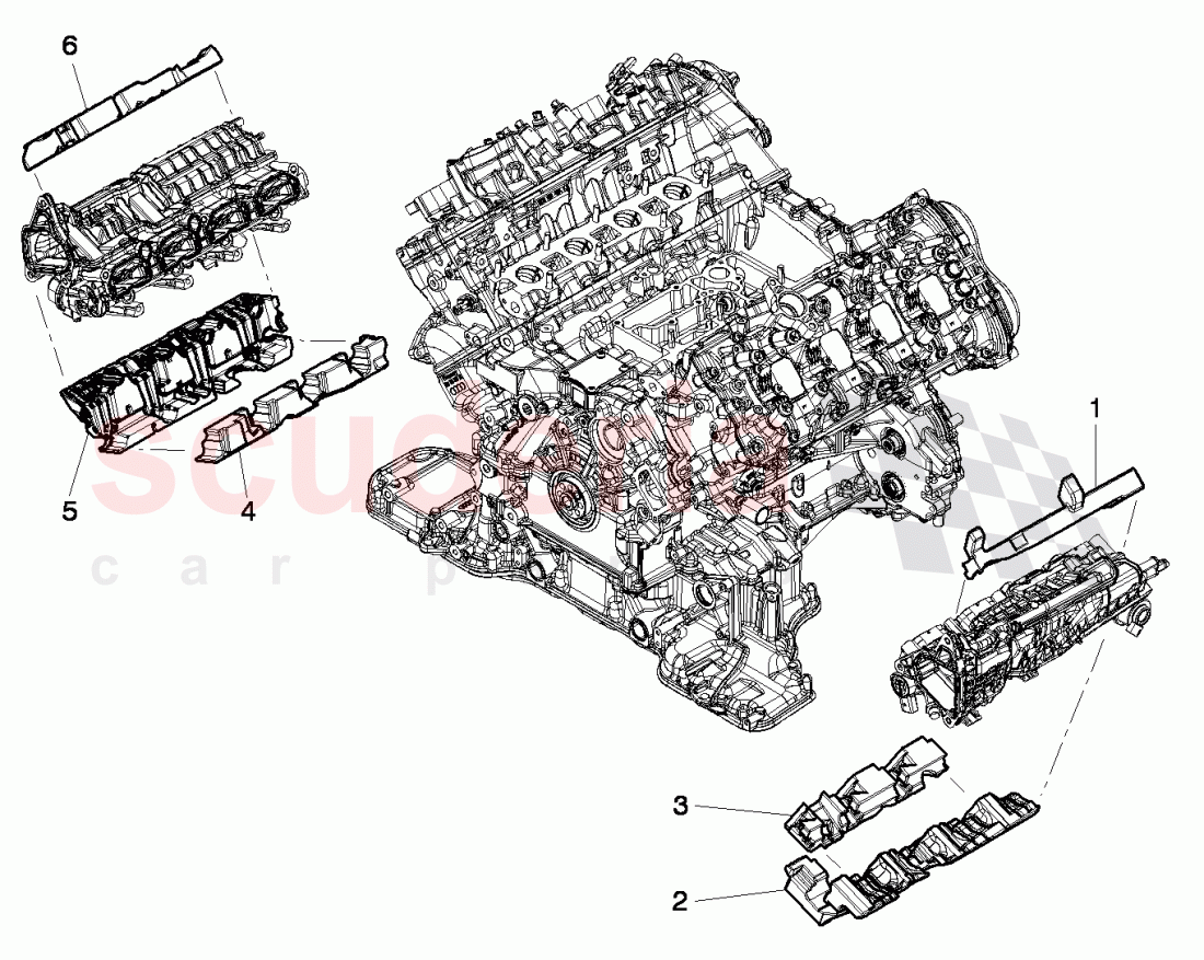 sound baffle, fuel injection systems of Bentley Bentley Continental GT (2011-2018)