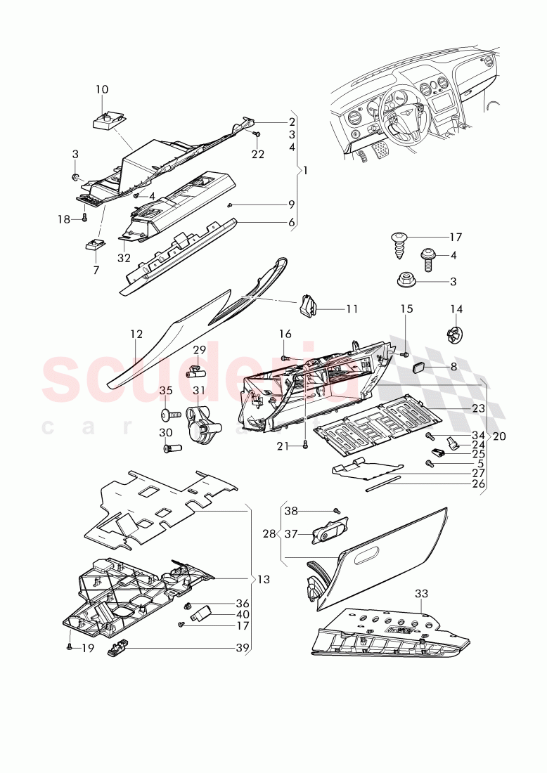 cover and trim, for dashboard, D - MJ 2014>> of Bentley Bentley Continental GTC (2011+)