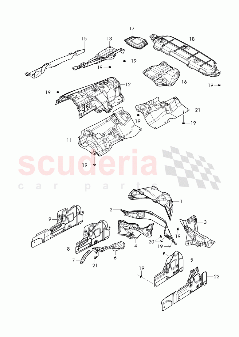 heatshield of Bentley Bentley Bentayga (2015+)