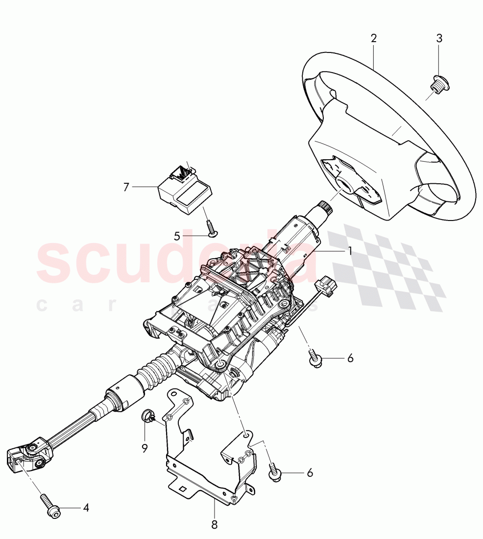 steering column, steering wheel of Bentley Bentley Continental Supersports Convertible (2017+)