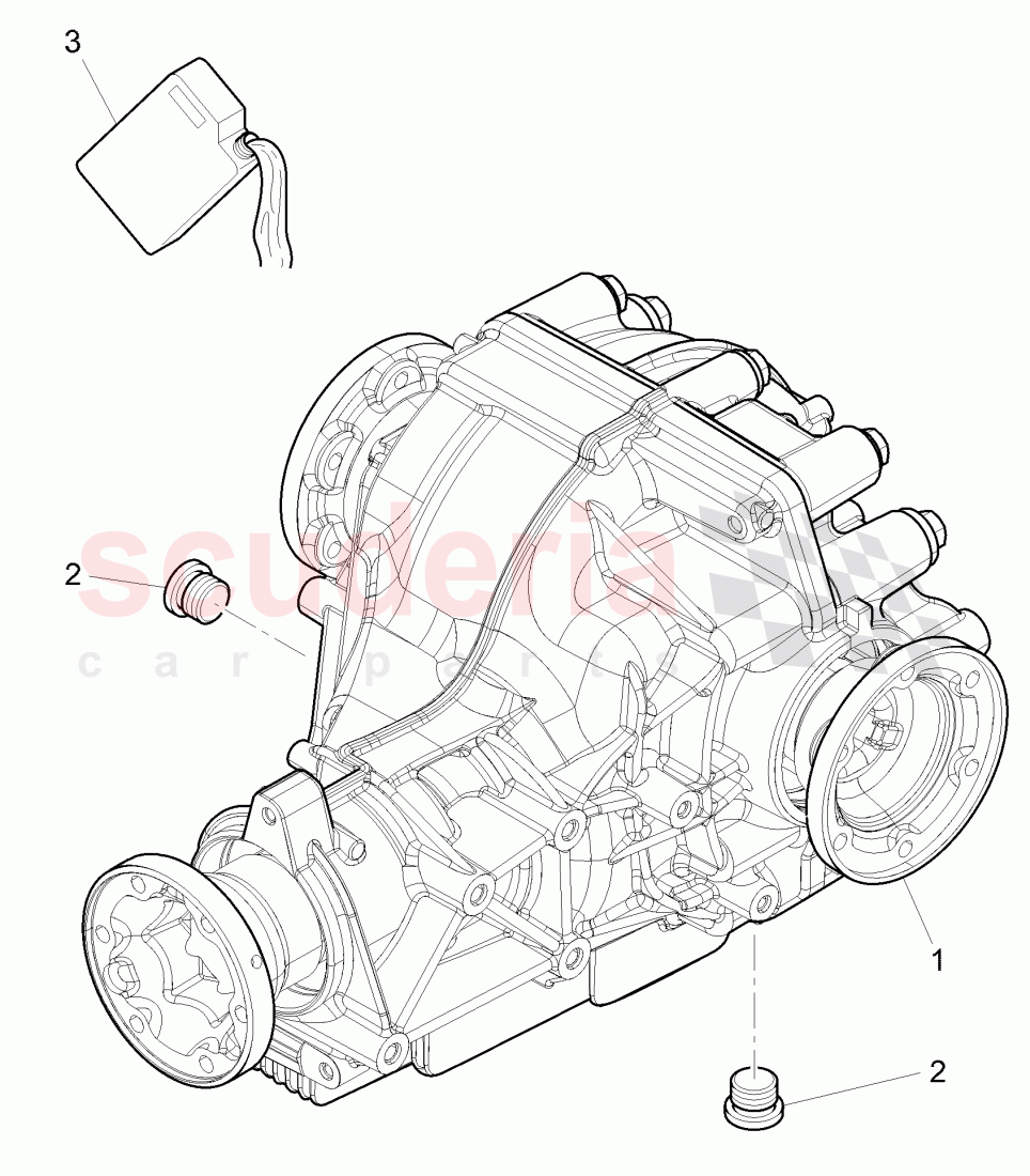 rear axle differential of Bentley Bentley Continental GT (2011-2018)