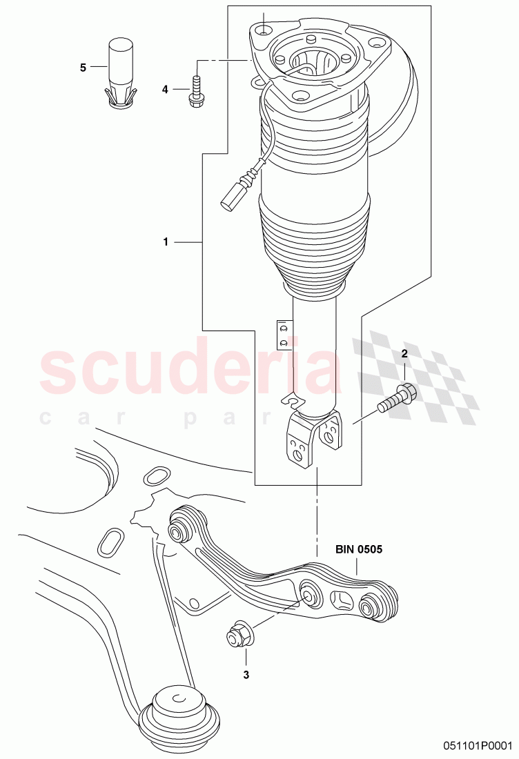 air spring damper of Bentley Bentley Continental GTC (2006-2010)