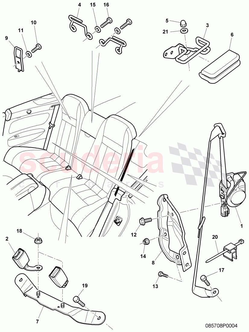 seat belts of Bentley Bentley Continental Supersports (2009-2011)