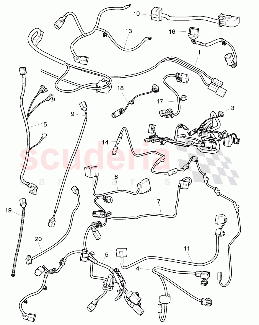 wiring harnesses, D - MJ 2012>> of Bentley Bentley Continental Supersports (2009-2011)