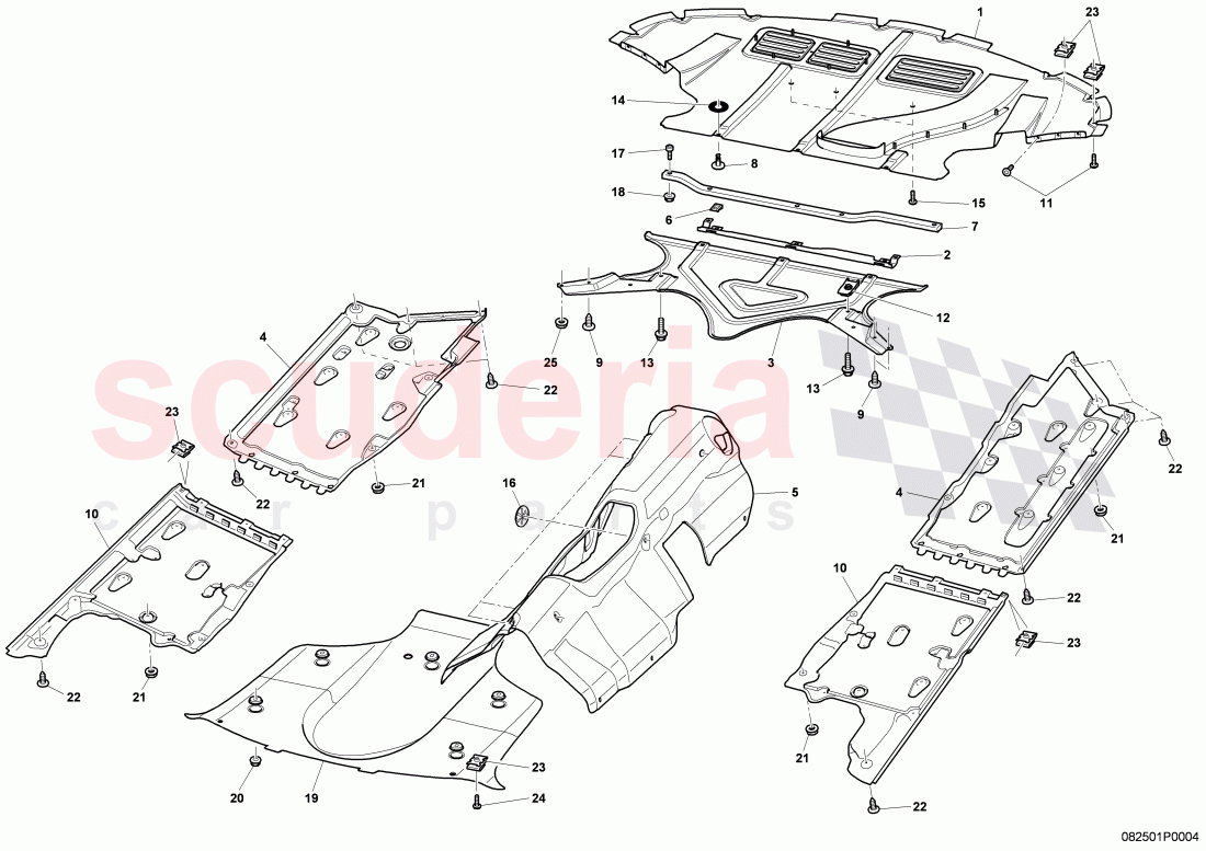 sound baffle, D - MJ 2009>> of Bentley Bentley Continental Flying Spur (2006-2012)