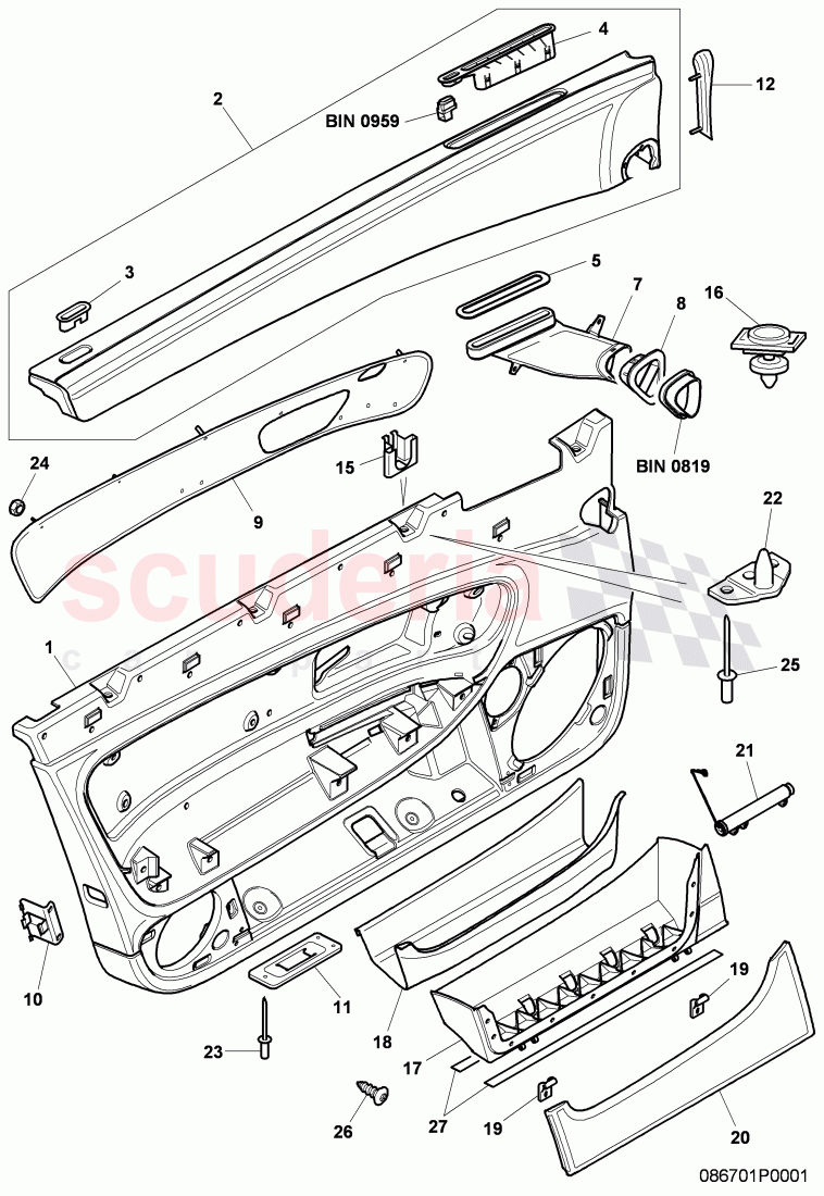 door panel, D >> - MJ 2005 of Bentley Bentley Continental GT (2003-2010)