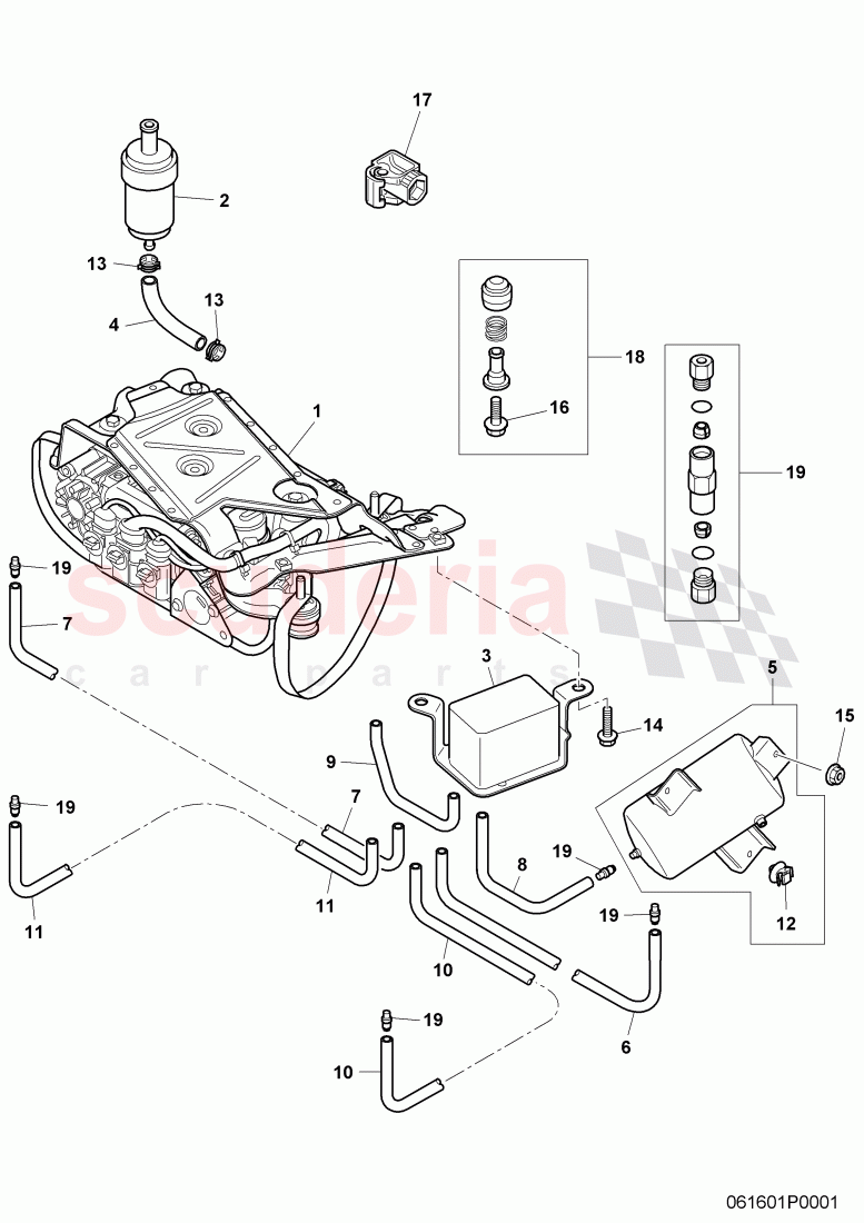 air supply unit, air spring damper of Bentley Bentley Continental GT (2003-2010)