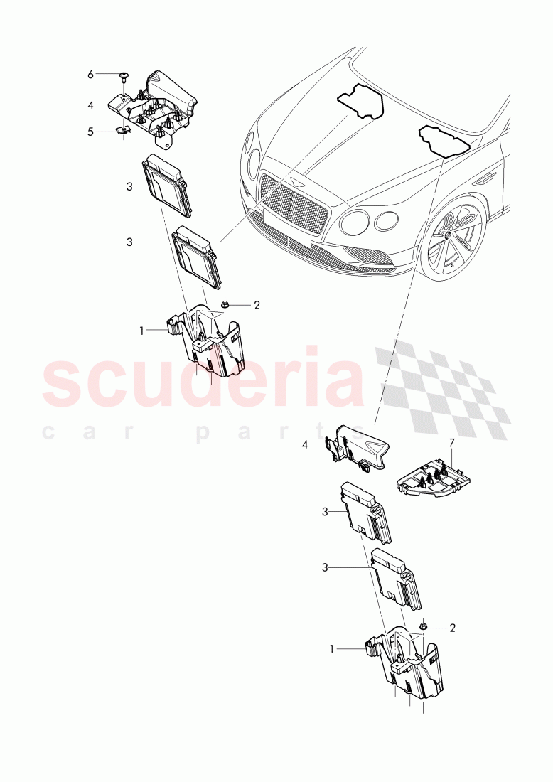 Control unit for petrol engine of Bentley Bentley Continental Supersports Convertible (2017+)