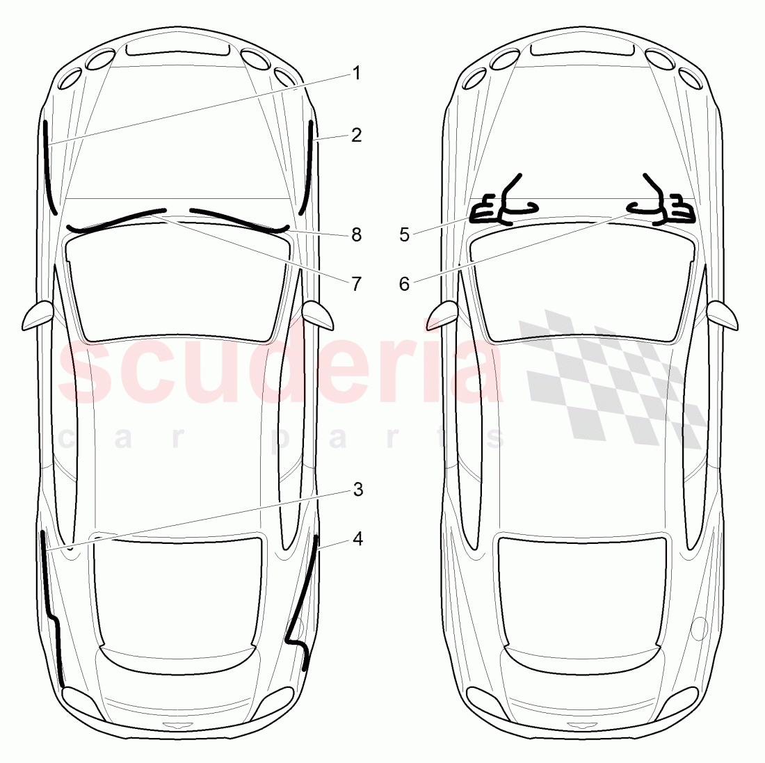 repair kit for harness, D >> - MJ 2005 of Bentley Bentley Continental GT (2003-2010)