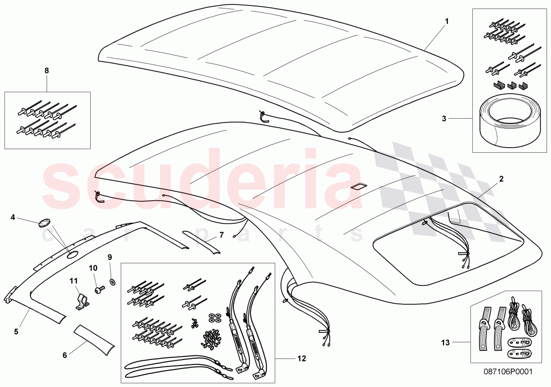 cover - top of Bentley Bentley Continental GTC (2006-2010)