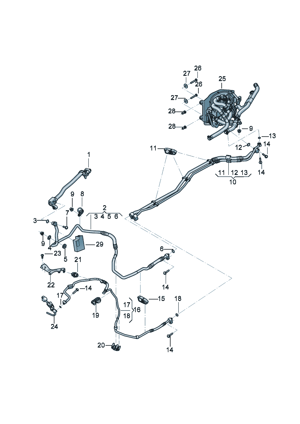 refrigerant circuit
Cooling unit for
high-voltage battery of Bentley Bentley Continental GT Convertible (2025)