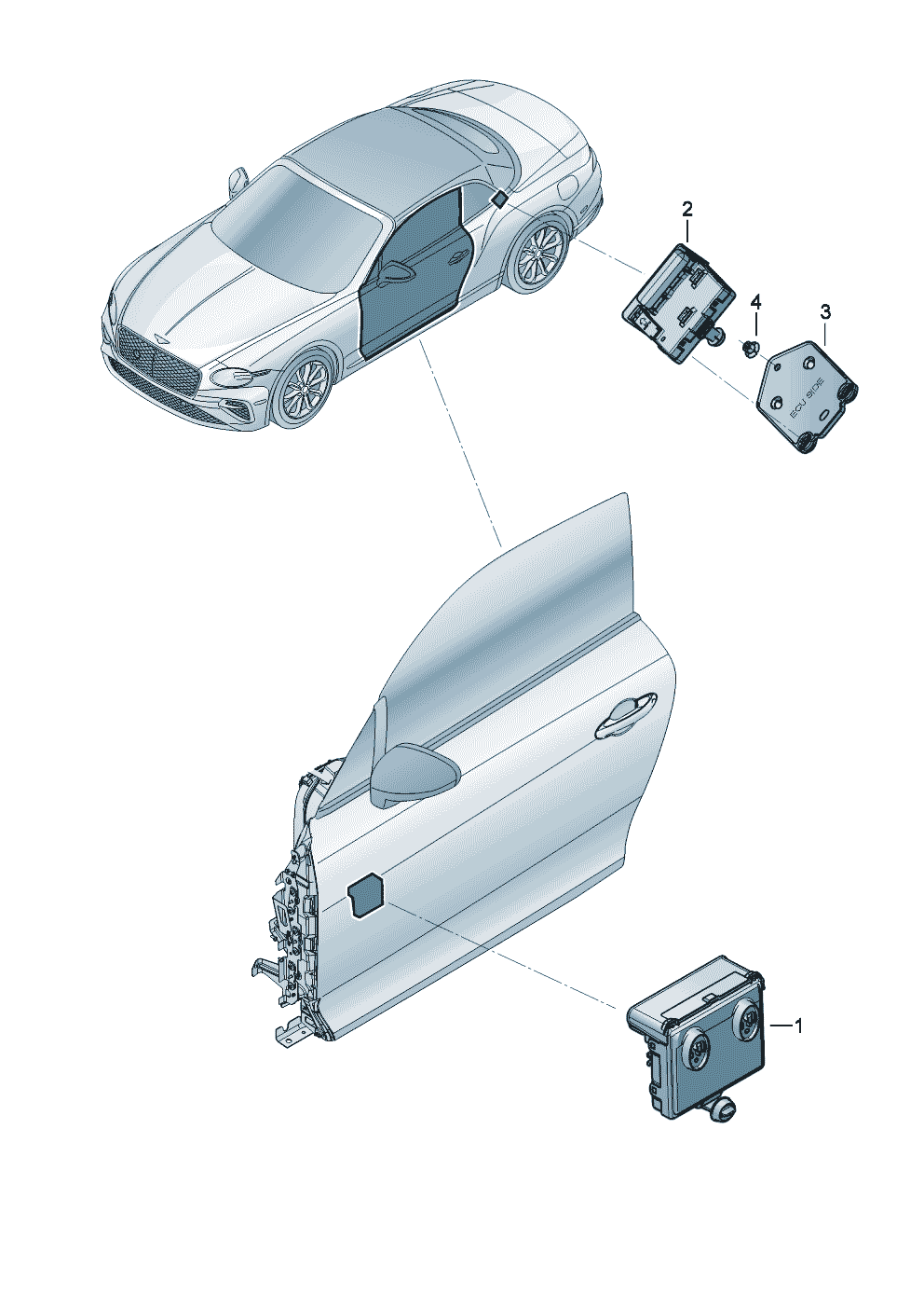 Door control unit of Bentley Bentley Continental GT Convertible (2025)