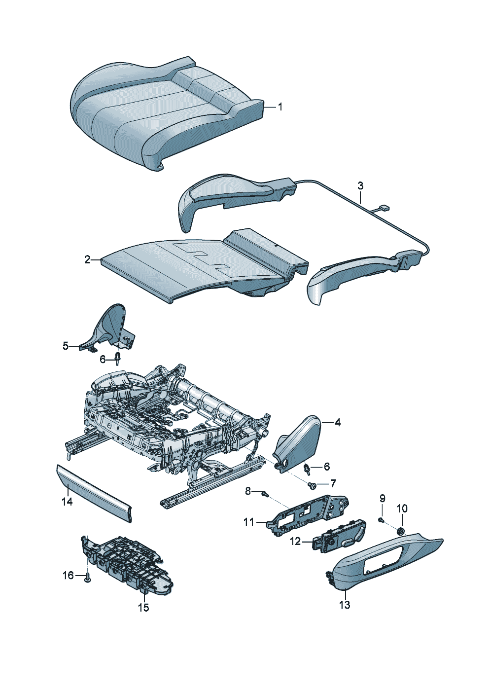 Seat cushion of Bentley Bentley Continental GT Convertible (2025)