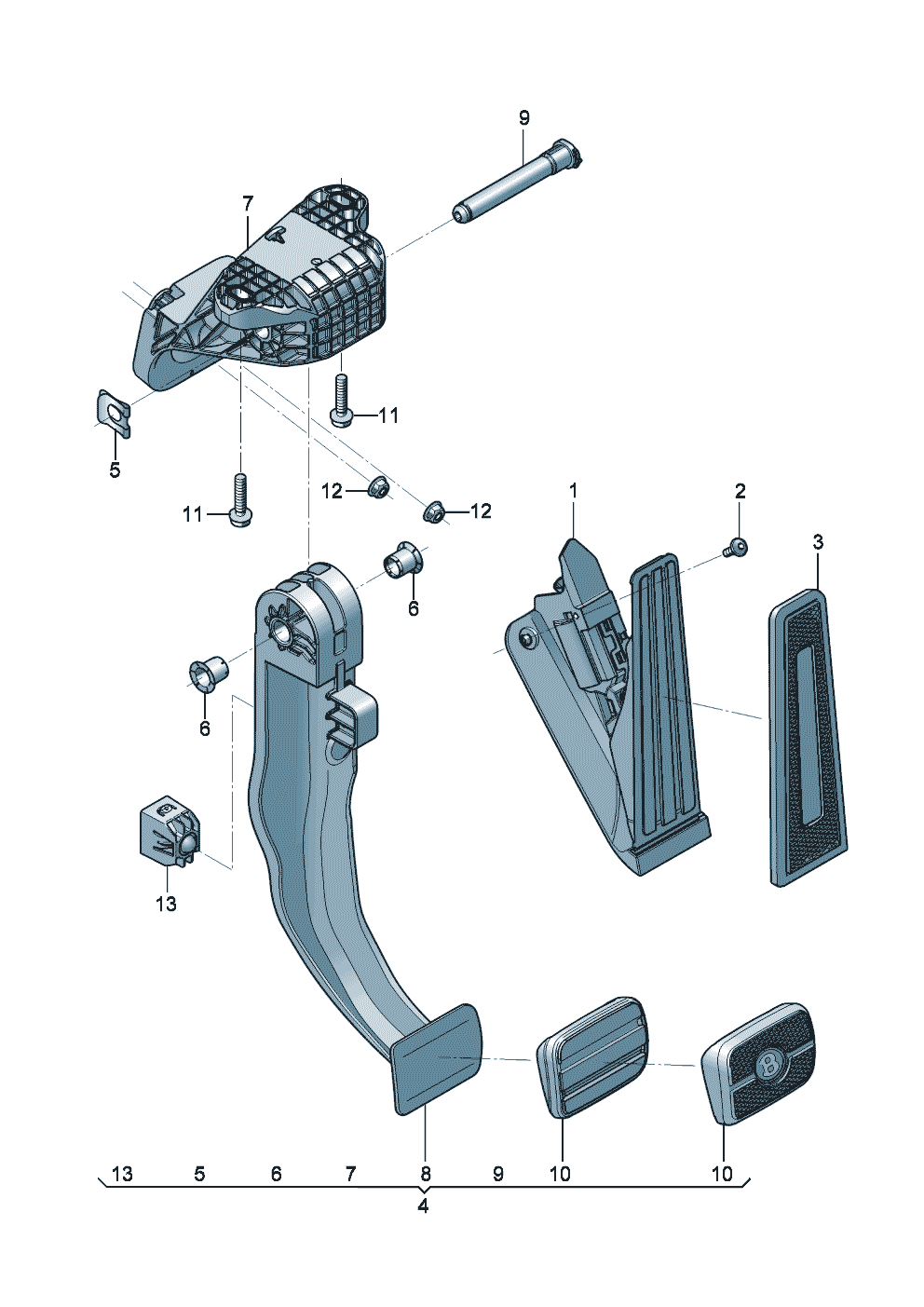 Brake and accel. lever mech. of Bentley Bentley Continental GT Convertible (2025)