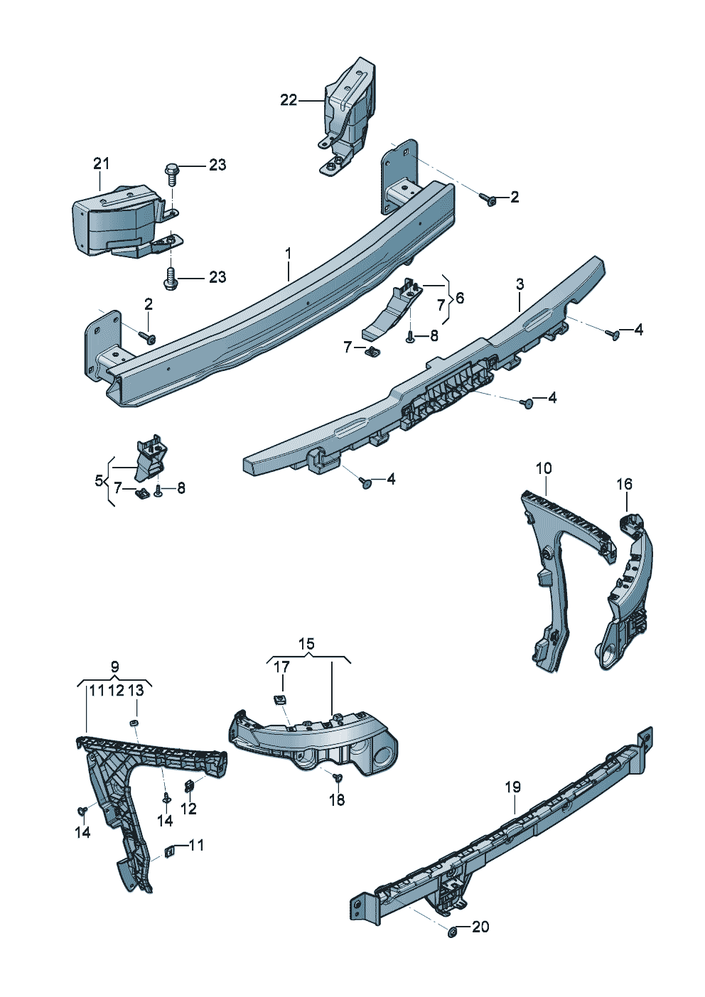 Bumper carrier
mounting for bumper of Bentley Bentley Continental GT Convertible (2025)