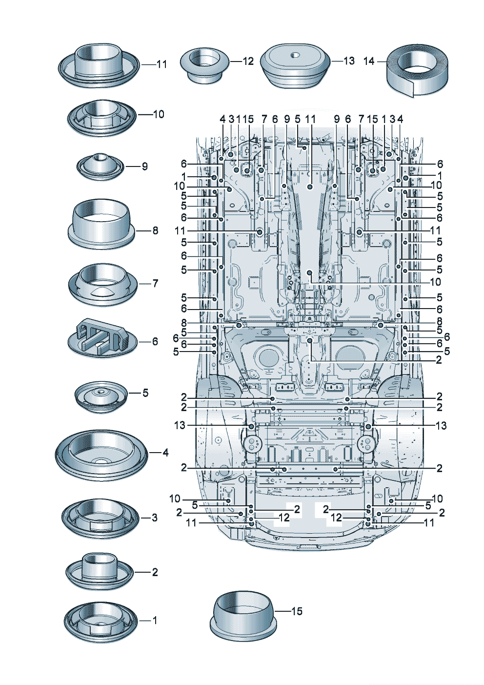 Bungs
Underbody of Bentley Bentley Continental GT Convertible (2025)