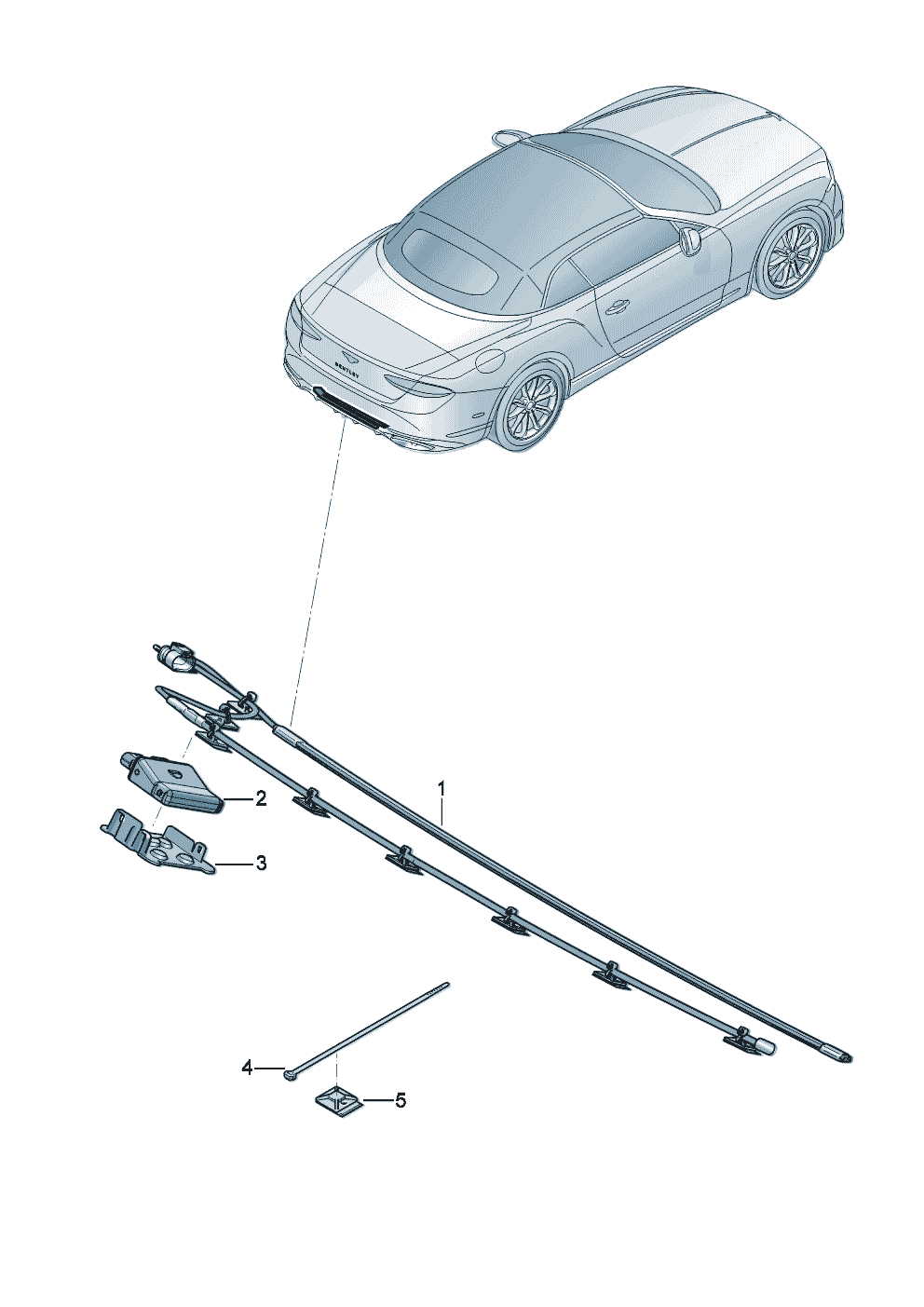 for vehicles with sensor-
controlled opening of boot lid of Bentley Bentley Continental GT Convertible (2025)