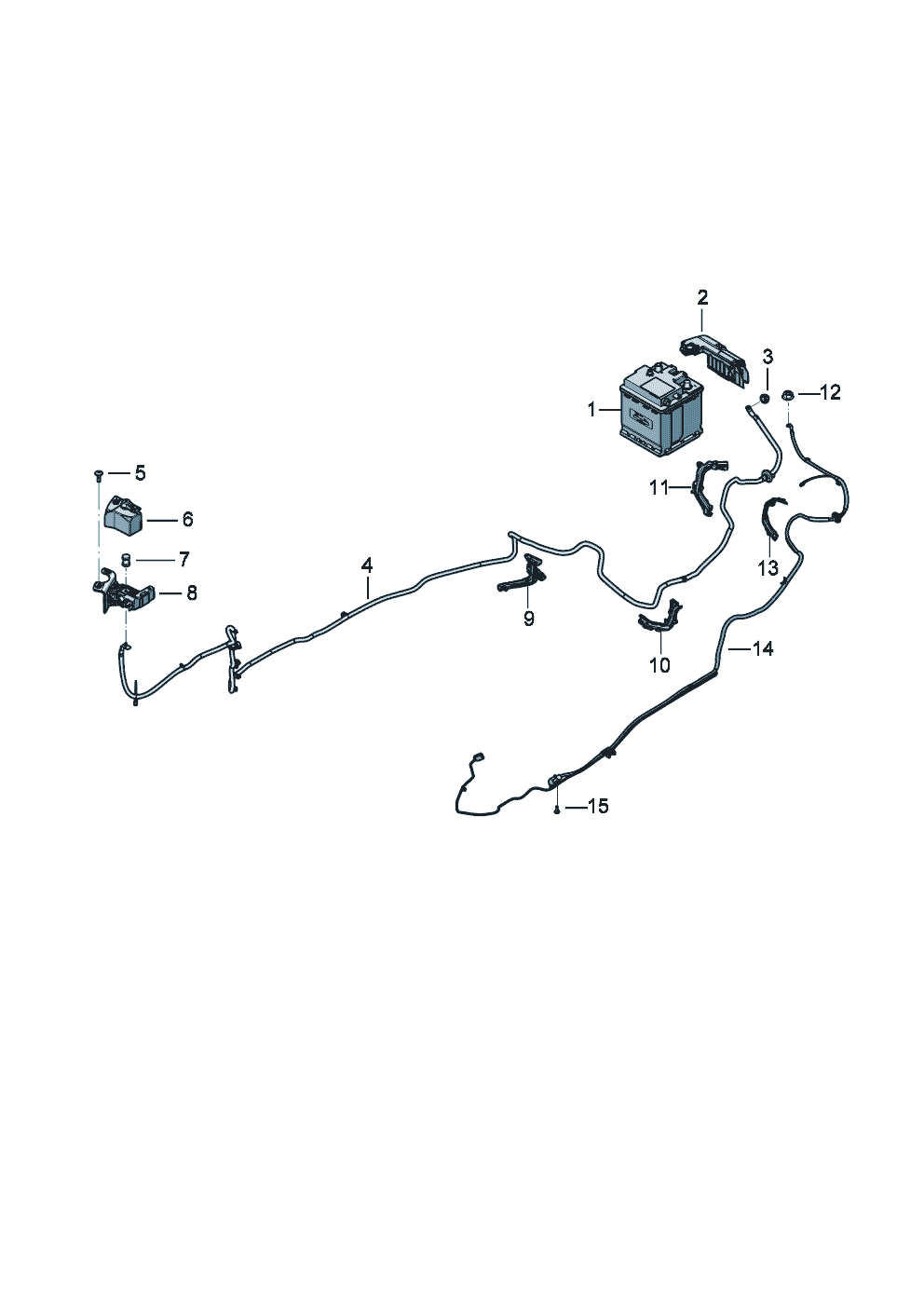 Wiring set for battery +
Wiring set for electro-
mechanical power steering of Bentley Bentley Continental GT (2017)