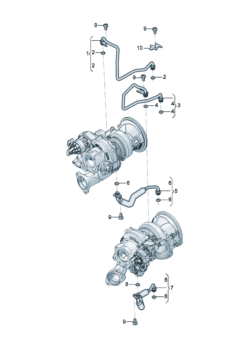 Coolant cooling system for
turbocharger of Bentley Bentley Continental GT (2017)