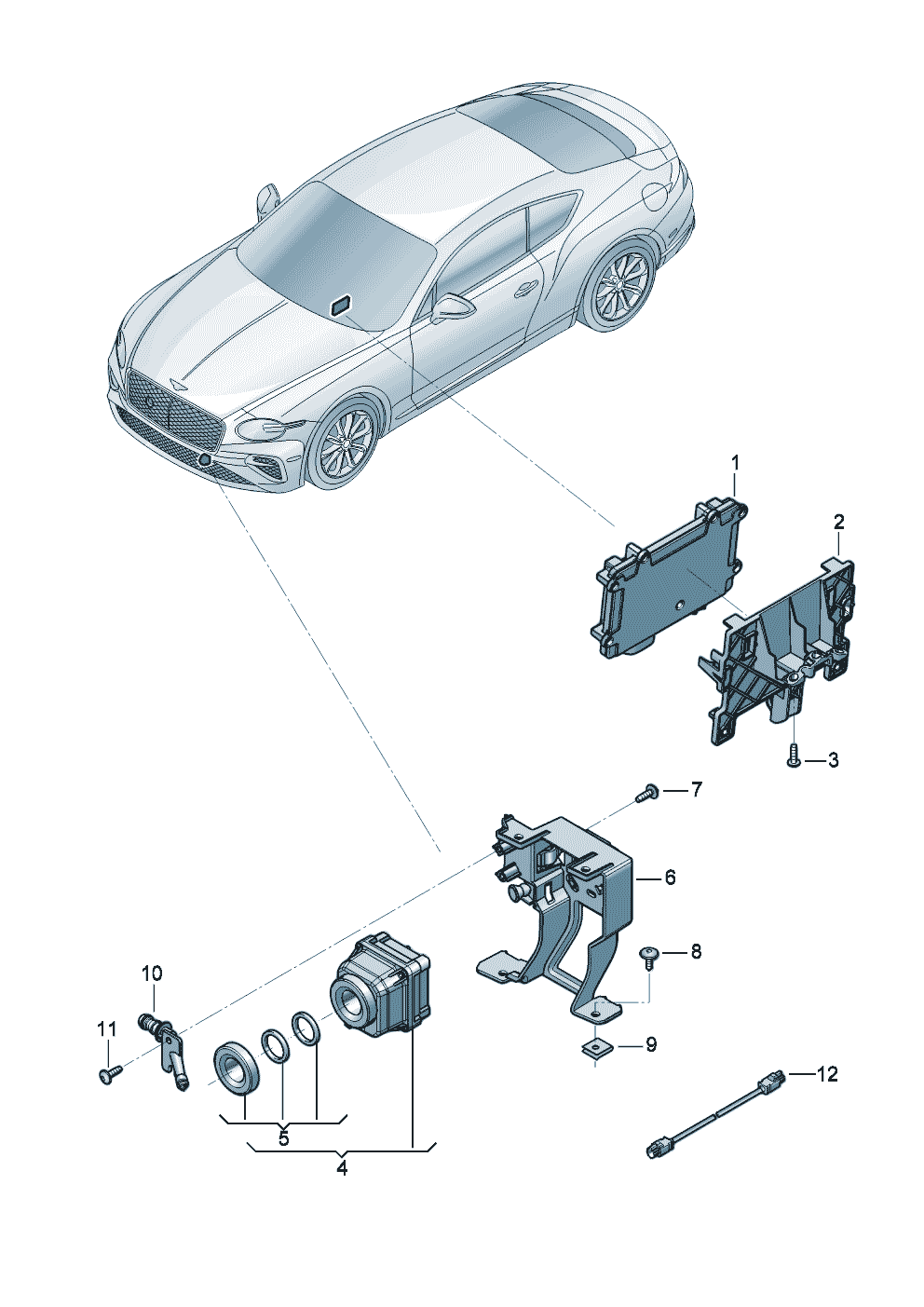 Camera for night-vision system of Bentley Bentley Continental GT (2017) 